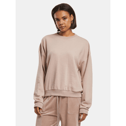 modernes Urban Classics Damen Sweatshirt 280 g/m² mit Baumwolle Alt-Rosa