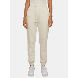 lässige Urban Classics Damen Hose Stretch Kordelzug Taschen mit Baumwolle Ecru-Weiß