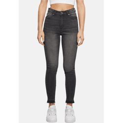 stylische Urban Classics Damen Jeans Skinny Fit Stretch mit Baumwolle Schwarz