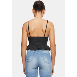 modernes Urban Classics Damen T-Shirt 180 g/m² mit Baumwolle Schwarz
