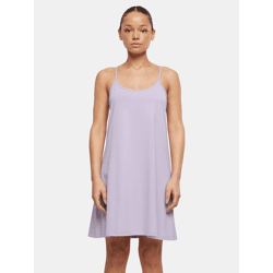 modisches Urban Classics Damen Kleid Stretch 180 g/m² mit Baumwolle Violett