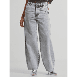bequeme URBAN CLASSICS Damen Jeans Kordelzug Reißverschluss mit Baumwolle Blau
