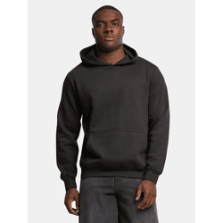 lässiger URBAN CLASSICS Herren Hoodie Rippbündchen Kapuze 270 g/m² Schwarz