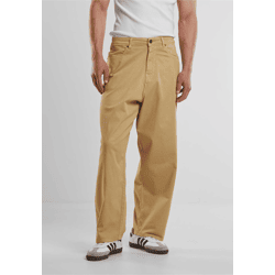 bequeme Urban Classics Herren Jeans Stretch Reißverschluss Taschen mit Baumwolle Beige