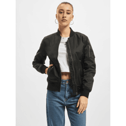 lässige URBAN CLASSICS Damen Jacke 108 g/m² Schwarz