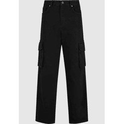 lässige 2Y Premium Herren Jeans Straight Fit Reißverschluss mit Baumwolle Schwarz