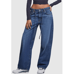 moderne 2Y Studios Damen Jeans Kordelzug Reißverschluss mit Baumwolle Blau
