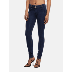 lässige Freddy Damen Jeans Skinny Fit Grau