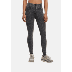 lässige Freddy Damen Jeans Skinny Fit Stretch Schwarz