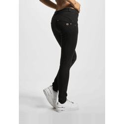 lässige Freddy Damen Jeans Skinny Fit Schwarz