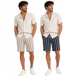 klassische BLEND BHMorgan Herren Shorts mit Kordelzug Freizeitshorts 20717971 in Beige oder Blau