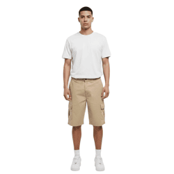 Moderner URBAN CLASSICS Männer Cargo Shorts aus 320 g/m² Baumwolle bequeme Herren Shorts im Casual Relaxed Fit Beige