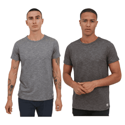 klassisches 11 PROJECT PRTullio Herren T-Shirt mit Rundhals Shirt 21300777 in Blau oder Schwarz