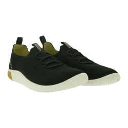 Bequeme KEEN KNX Knit Lace Damen Barfußschuhe Atmungsaktive Freizeitschuhe mit Strick-Obermaterial 1030078 Schwarz