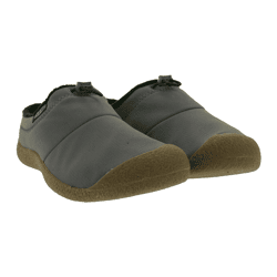 Bequeme KEEN Howser 3 Slide Herren Barfußschuhe Atmungsaktive Freizeit-Schuhe aus recyceltem Kunststoffstrick Slipper 1031048 Grau