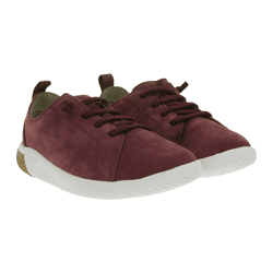 Bequeme KEEN Knx Lace Fig/Star Kinder Barfußschuhe mit Eco Anti-Odor-Technologie Echtleder-Schuhe Freizeit-Schuhe 1031145 Violett