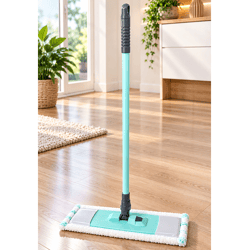 Bodenflachwischer inkl. Wischbezug – Teleskopierbar bis 130 cm Komfortabler Bodenwischer mit 44 cm Wischbreite Flachwischer **B-Ware – 
