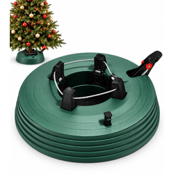 Ø34cm Christbaumständer mit Fußhebel & Wassertank 2,3L, für Weihnachtsbäume bis 2,2m, Stammdurchmesser 3–13cm **B-Ware – geprüft*