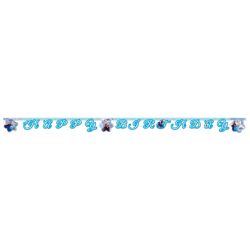 Frozen Ice Skating - 1 Happy Birthday Banner