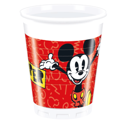 Mickey Super Cool - 8 Plastikbecher 200ml