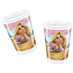 Disney Rapuzel - 8 Plastikbecher 200 ml