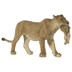 Papo-50043 - Spielfigur - Löwin mit Jungtier, 6,5cm