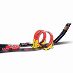 Bburago 18-31216 - Ferrari Race & Play: Dual Loop inkl. 2 Fahrzeugen und Tragebox, 1:43 - Modellauto