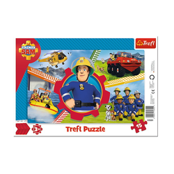 Feuerwehrmann Sam - Rahmen Puzzle 31351 - 15 Teile