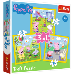 Peppa Pig Ein schöner Tag - Puzzle 3in1 20-50 Teile