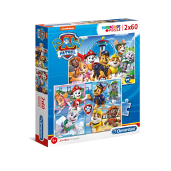 Clementoni 21617 - 2 x 60 Teile Puzzle - Paw Patrol