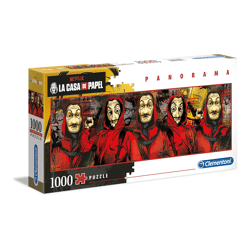 Clementoni 39545 - Netflix - La Casa de Papel - 1000 Teile Puzzle - Panorama Puzzle