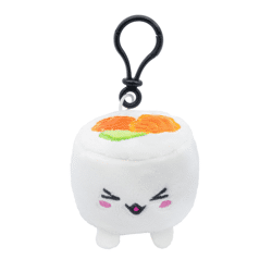 Plushi - Uramaki Sushi mit Lachs Plüsch Clip On 7 cm