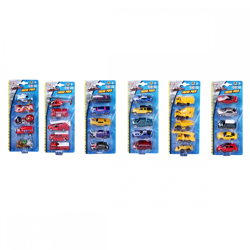 Maisto Toys - Fresh Metal 5-er Set Modellautos, 7,5cm (6-fach sortiert) - Modellauto