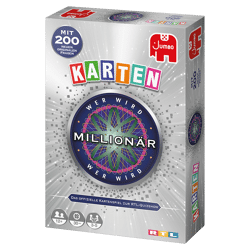 Jumbo Spiele 19777 - Who wants to be a millionaire? card game