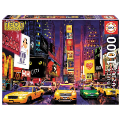 Educa Puzzle 9218499 - Neon Times square - 1000 Teile Puzzle