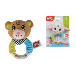 Simba Toys 104010131 - ABC Plüsch-Ringrassel, 2-sort.