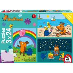 Die Maus - Gute Freunde, 3x24 Teile Puzzle