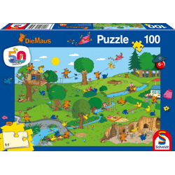 Die Maus - Im Spielpark, 100 Teile Puzzle