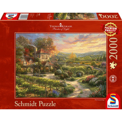 Thomas Kinkade - In den Weinbergen - 2000 Teile Puzzle
