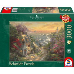 Thomas Kinkade - Dörfchen am Leuchtturm - 3000 Teile Puzzle