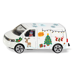 SIKU 6505 - VW T5 Schneemann Limited Edition 100 Jahre Siku, Bastelset - Modellauto
