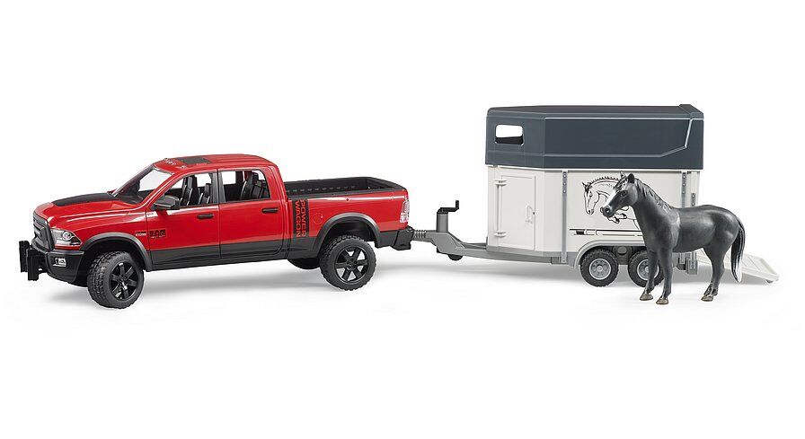 Bruder 02501 - RAM 2500 Power Wagon mit Pferdeanh&auml;nger und Pferd, 1:16
