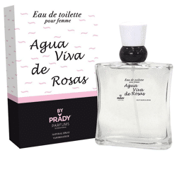 Eau de Toilette for woman 100ml agua viva de rosas - Prady