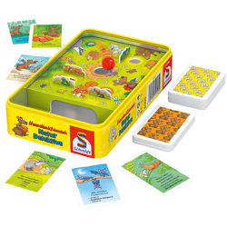 Mouse smart & bear strong, nature detectives - bring-along game in metal box