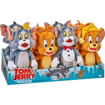 Tom und Jerry Plüschfiguren  - 4 - fach sortiert , 20 cm Display