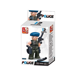 Sluban - Army - Cops & Robbers Mini Figuren Display