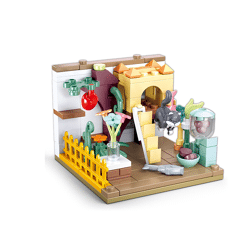 Sluban M38-B0919B - Girl's Dream MiniHandcraft - Katzenzimmer schwarze Katze