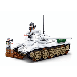 Sluban M38-B0978 - Army Battle of Budapest - Medium Panzer (weiß)