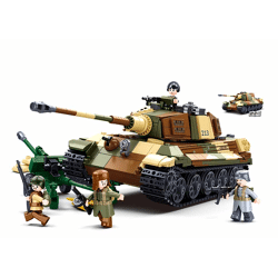 Sluban M38-B0980 - Army Battle of Budapest - Großer Deutsche Panzer 2in1