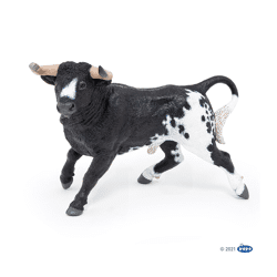 Papo 51184 - Spielfigur - Spanischer Stier Schwarz weiß